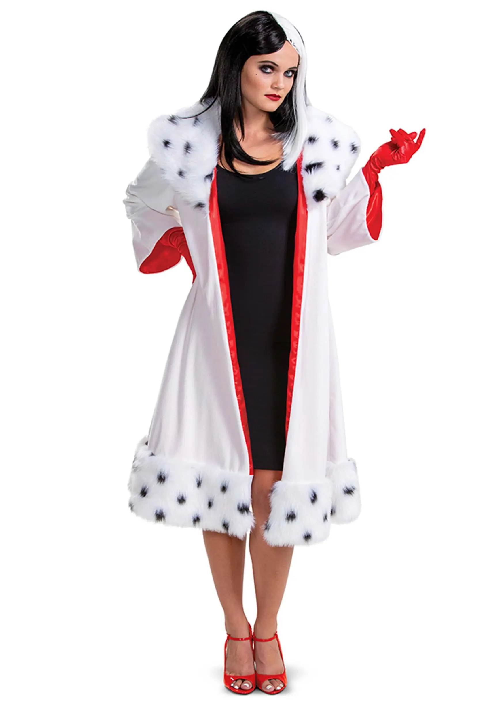 Disguise 101 Dalmatians Animated Cruella Jacket Deluxe Costume For Women 3 Disguise 101 Dalmatians Animated Cruella Jacket Deluxe Costume For Women