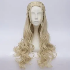Gold 70cm Game Of Thrones Season 7 Daenerys Targaryen Cosplay Wig