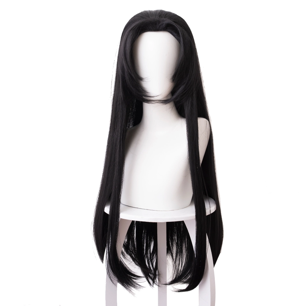 Black 80cm Demon Slayer: Kimetsu No Yaiba Kanae Kocho Cosplay Wig 4 Black 80cm Demon Slayer: Kimetsu No Yaiba Kanae Kocho Cosplay Wig - Image 2