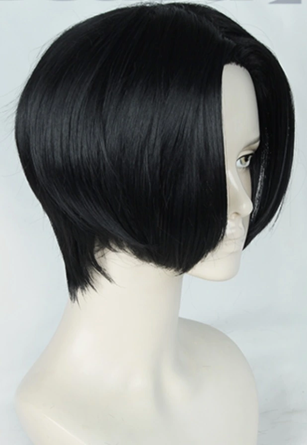 Black 30cm Tokyo Revengers Manjiro Sano/Mikey Cosplay Wig 5 Black 30cm Tokyo Revengers Manjiro Sano/Mikey Cosplay Wig - Image 3