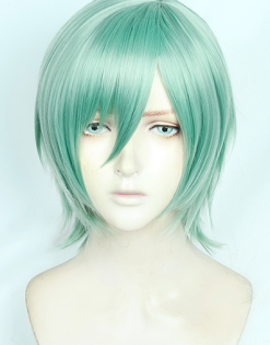 Green 30cm Ensemble Stars ALKALOID Kazehaya Tatsumi Cosplay Wig -Disney Costumes Sales COS 004 01 208 1