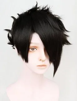 Black 30cm The Promised Neverland Ray Cosplay Wig