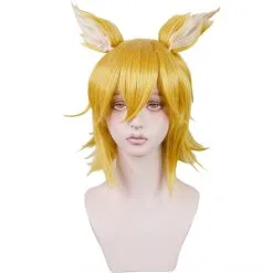 Yellow 35cm The Helpful Fox Senko-san Senko Cosplay Wig 6 Yellow 35cm The Helpful Fox Senko-san Senko Cosplay Wig -Disney Costumes Sales COS 007 01 161 1