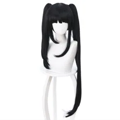 Black 100cm Date A Live 3 Kurumi Tokisaki Cosplay Wig