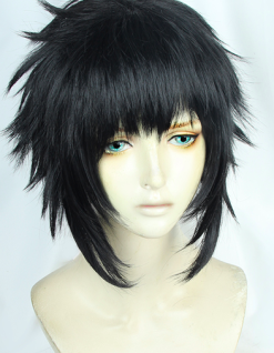 Black 35cm Demon Slayer: Kimetsu No Yaiba Aoi Kanzaki Cosplay Wig