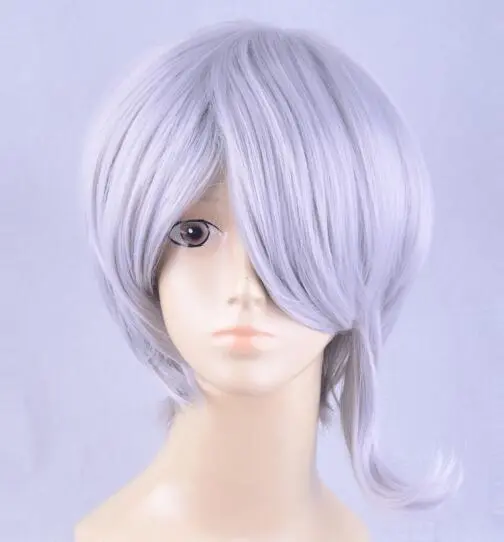 Grey 35cm Danganronpa V3: Killing Harmony Kirumi Tojo Cosplay Wig 3 Grey 35cm Danganronpa V3: Killing Harmony Kirumi Tojo Cosplay Wig