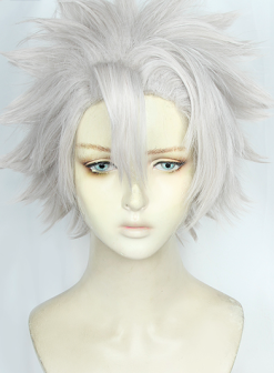 Silver 30cm Demon Slayer: Kimetsu No Yaiba Sanemi Shinazugawa Cosplay Wig