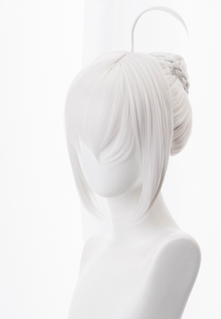 Silver 30cm Fate/Grand Order Gray Cosplay Wig 8 Silver 30cm Fate/Grand Order Gray Cosplay Wig -Disney Costumes Sales COS 013 02 143