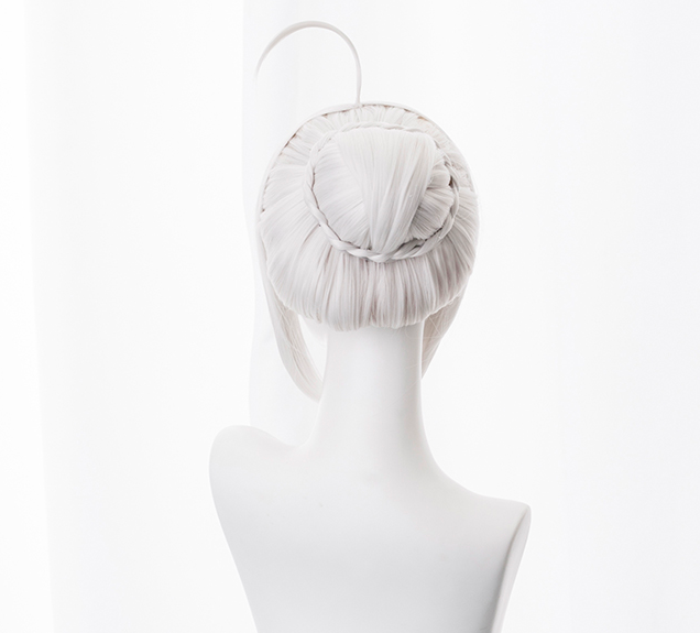 Silver 30cm Fate/Grand Order Gray Cosplay Wig 6 Silver 30cm Fate/Grand Order Gray Cosplay Wig - Image 4