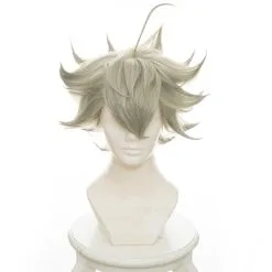 Grey 35cm Black Clover Asta Cosplay Wig