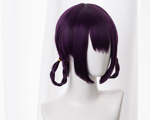 Purple 45cm Fate/Grand Order Shuten Douji Cosplay Wig 6 Purple 45cm Fate/Grand Order Shuten Douji Cosplay Wig - Image 4