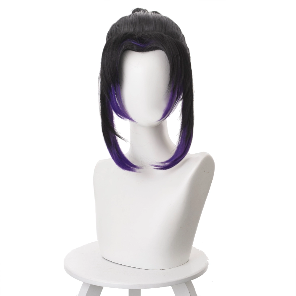 Black And Purple 35cm Demon Slayer: Kimetsu No Yaiba Shinobu Kocho Cosplay Wig 3 Black And Purple 35cm Demon Slayer: Kimetsu No Yaiba Shinobu Kocho Cosplay Wig