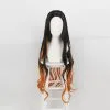 Black And Orange 95cm Demon Slayer: Kimetsu No Yaiba Nezuko Kamado Cosplay Wig