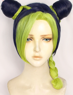 Green And Blue 35cm JoJo's Bizarre Adventure Jolyne Cujoh Cosplay Wig
