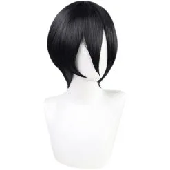 Black 30cm Attack On Titan: The Final Season Mikasa Ackerman Cosplay Wig