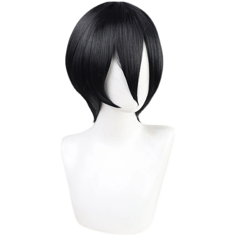Black 30cm Attack On Titan: The Final Season Mikasa Ackerman Cosplay Wig 4 Black 30cm Attack On Titan: The Final Season Mikasa Ackerman Cosplay Wig - Image 2