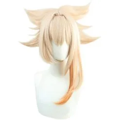 Gold 40cm Genshin Impact Yoimiya Cosplay Wig