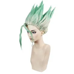 Green 35cm Dr. Stone Senku Ishigami Cosplay Wig