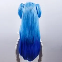 Blue 80cm WorldEnd (Sukasuka) Chtholly Nota Seniorious Cosplay Wig 6 Blue 80cm WorldEnd (Sukasuka) Chtholly Nota Seniorious Cosplay Wig -Disney Costumes Sales COS 028 02 47