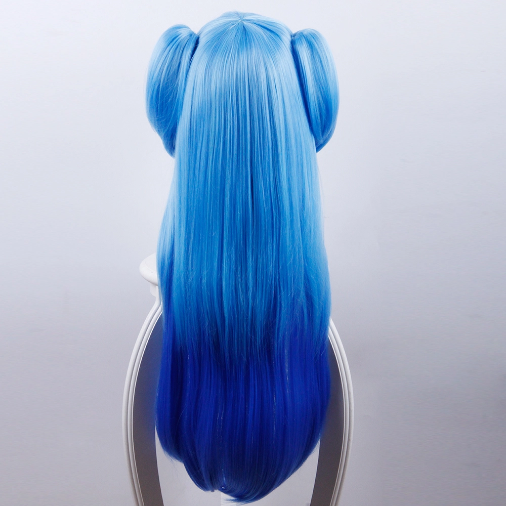 Blue 80cm WorldEnd (Sukasuka) Chtholly Nota Seniorious Cosplay Wig 4 Blue 80cm WorldEnd (Sukasuka) Chtholly Nota Seniorious Cosplay Wig - Image 2
