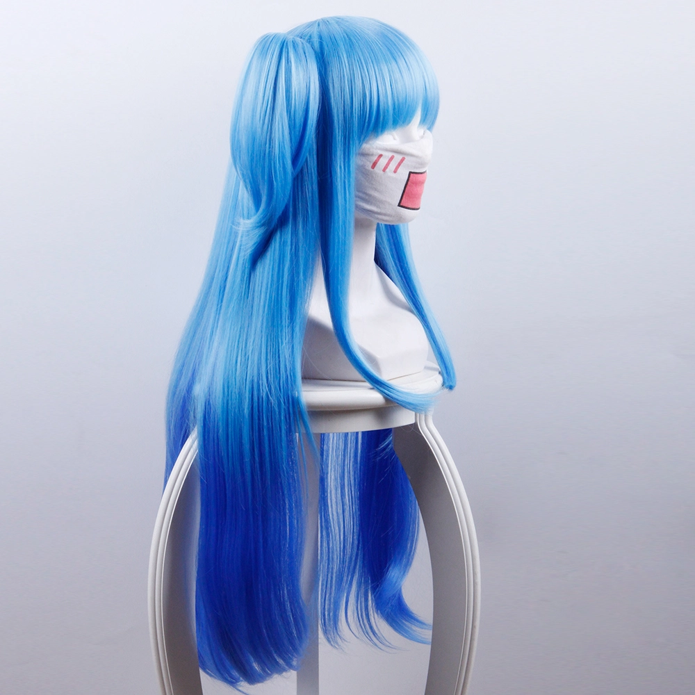 Blue 80cm WorldEnd (Sukasuka) Chtholly Nota Seniorious Cosplay Wig 5 Blue 80cm WorldEnd (Sukasuka) Chtholly Nota Seniorious Cosplay Wig - Image 3