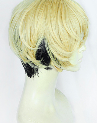 Gold And Black 30cm Tokyo Revengers Cosplay Wig 5 Gold And Black 30cm Tokyo Revengers Cosplay Wig - Image 3