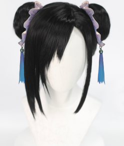 Black 40cm Final Fantasy VII Remake Tifa Lockhart Cosplay Wig