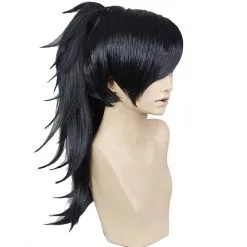 Black 50cm Dororo Hyakkimaru Cosplay Wig