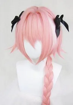 80cm Pink Fate/Apocrypha Astolfo Rider Of Black Cosplay Wig