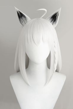 Silver 100cm Virtual YouTuber Shirakami Fubuki Cosplay Wig