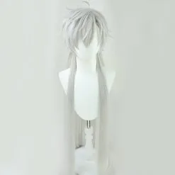 Silver 80cm Virtual YouTuber Kuzuha Cosplay Wig