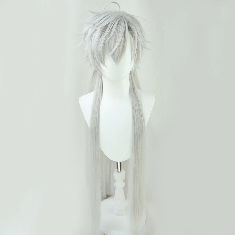 Silver 80cm Virtual YouTuber Kuzuha Cosplay Wig 3 Silver 80cm Virtual YouTuber Kuzuha Cosplay Wig