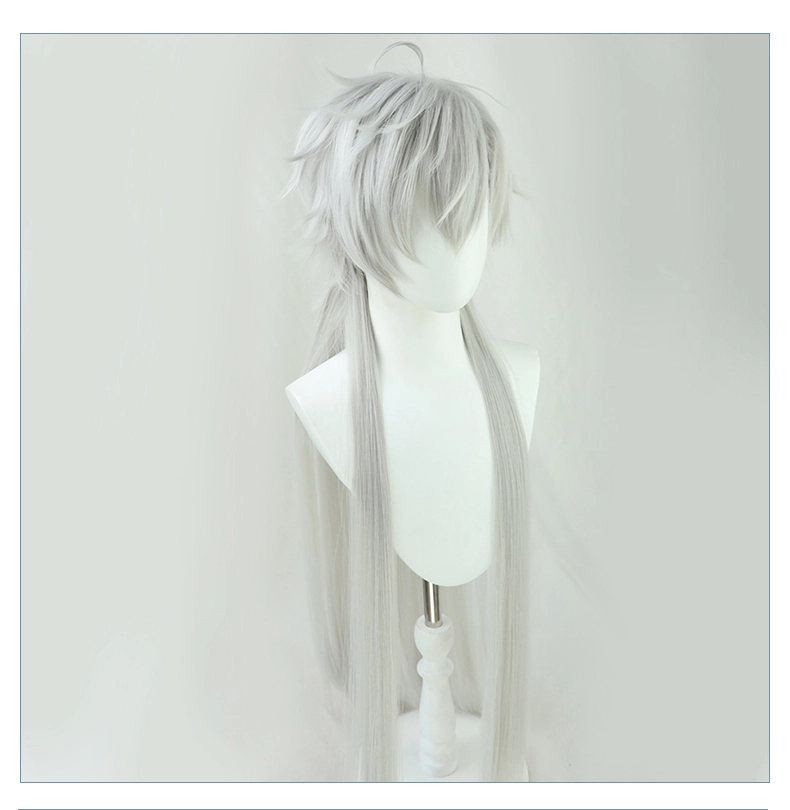 Silver 80cm Virtual YouTuber Kuzuha Cosplay Wig 5 Silver 80cm Virtual YouTuber Kuzuha Cosplay Wig - Image 3