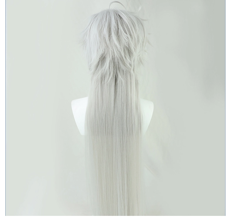Silver 80cm Virtual YouTuber Kuzuha Cosplay Wig 6 Silver 80cm Virtual YouTuber Kuzuha Cosplay Wig - Image 4