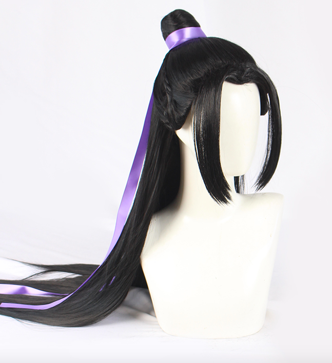 Black 80cm Mo Dao Zu Shi Jiang Cheng Cosplay Wig 4 Black 80cm Mo Dao Zu Shi Jiang Cheng Cosplay Wig - Image 2