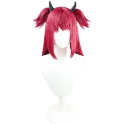 Red 80cm Virtual YouTuber Yuzuki Roa Cosplay Wig