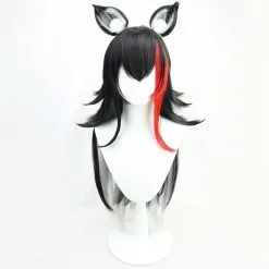 80cm Virtual YouTuber Ookami Mio Cosplay Wig