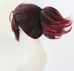 Brown And Red 30cm Demon Slayer: Kimetsu No Yaiba Tanjiro Kamado Cosplay Wig -Disney Costumes Sales COS 059 03 11