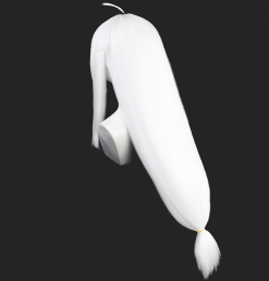 White 80cm Helltaker Cerberus Cosplay Wig -Disney Costumes Sales COS 063 02 22