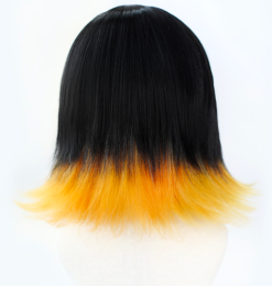 Black And Blonde 35cm Demon Slayer: Kimetsu No Yaiba Susamaru Cosplay Wig -Disney Costumes Sales COS 065 02 13