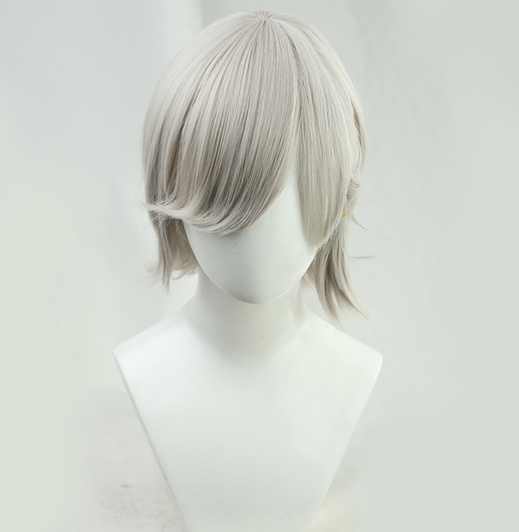 Silver 35cm Genshin Impact Lyney Cosplay Wig 4 Silver 35cm Genshin Impact Lyney Cosplay Wig - Image 2