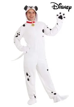 Fun Costumes Pongo Costume For Men From Disney's 101 Dalmatians -Disney Costumes Sales adult 101 dalmatians pongo costume onesie alt 8