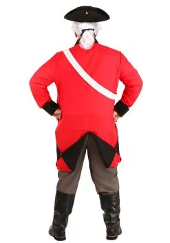 Fun Costumes Plus Size Adult British Red Coat Costume -Disney Costumes Sales adult british red coat plus size costume alt 2