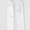 Forum Novelties, Inc Adult Long Ivory Satin Gloves