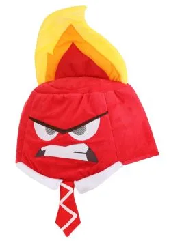 Zhenjiang Lian Yew Every Age Garment Accessories A Disney Pixar Inside Out Anger Full-Head Mask -Disney Costumes Sales anger plush mask hat alt 3
