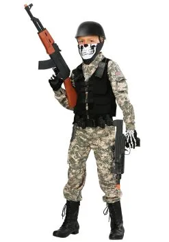 Fun Costumes Child Battle Soldier Costume 18 Fun Costumes Child Battle Soldier Costume -Disney Costumes Sales battle soldier alt 1