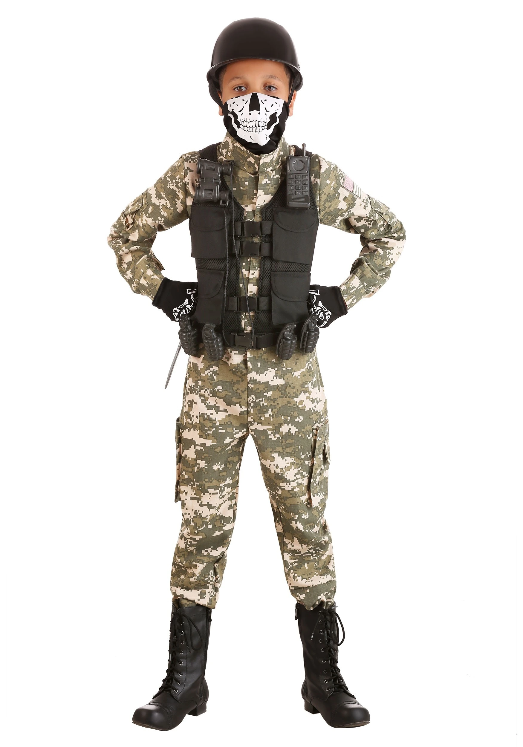 Fun Costumes Child Battle Soldier Costume 5 Fun Costumes Child Battle Soldier Costume - Image 3