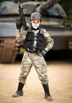 Fun Costumes Child Battle Soldier Costume