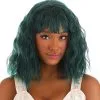 Partytime Wig Black And Green Wavy Wig Accessory 2 Partytime Wig Black And Green Wavy Wig Accessory -Disney Costumes Sales black and green wavy wig
