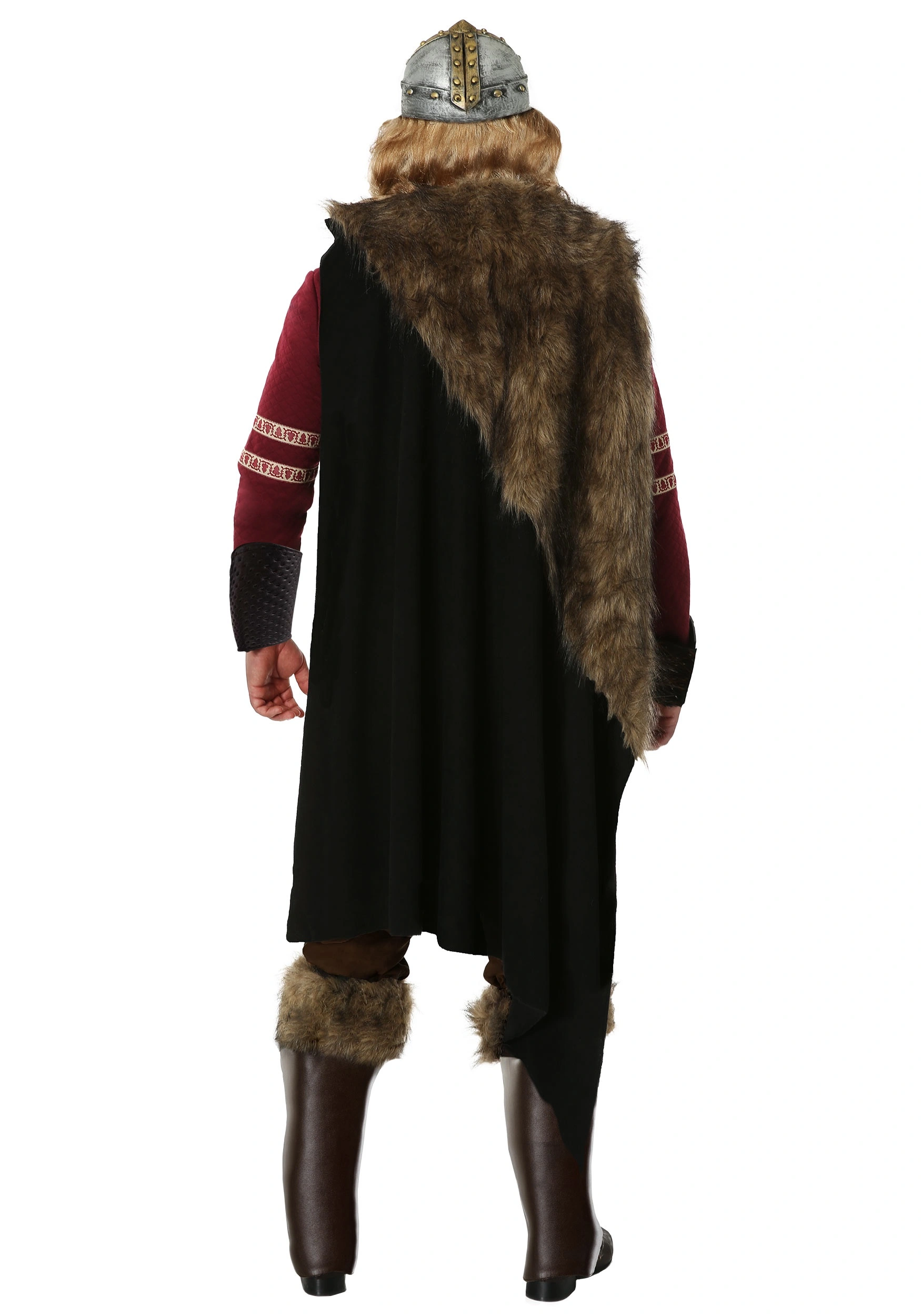 Fun Costumes Men's Burgundy Viking Costume 4 Fun Costumes Men's Burgundy Viking Costume - Image 2